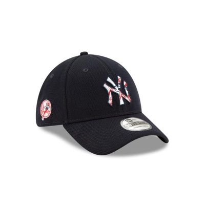 Blue New York Yankees Hat - New Era MLB Batting Practice 39THIRTY Stretch Fit Caps USA3507981